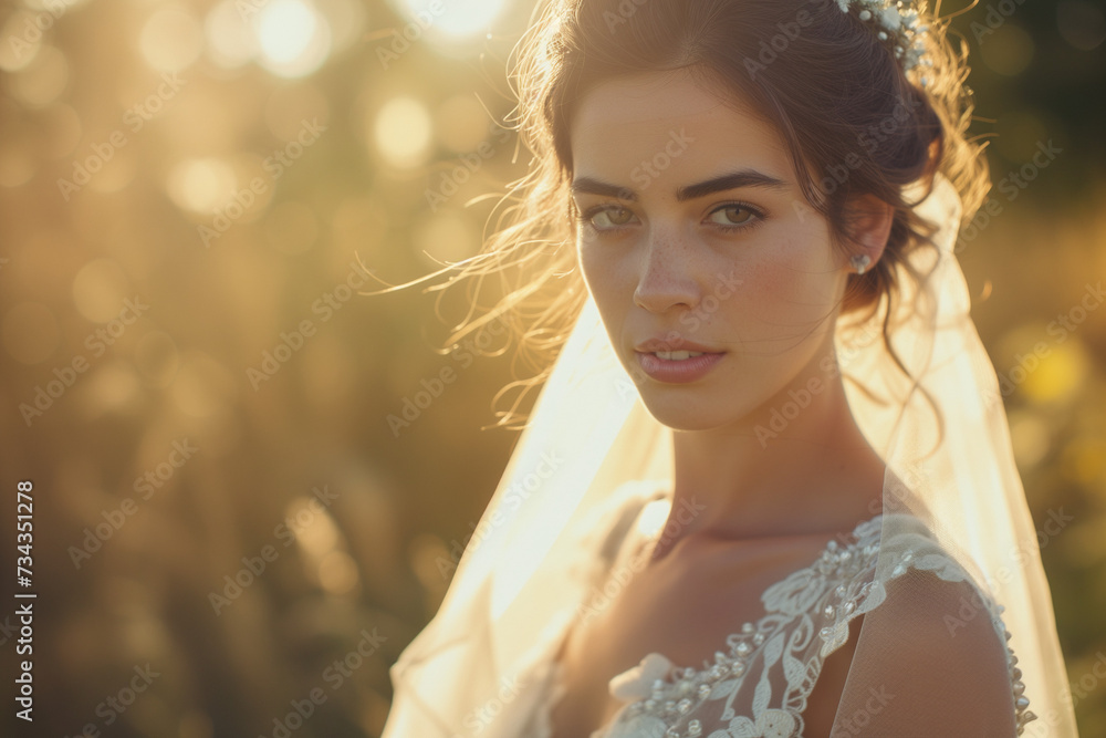 Portrait of a beautiful bride