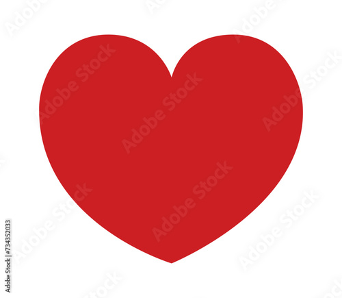 Red cute heart on white background vector illustration Free Download Red cute heart on white background vector illustration - GFXLoad