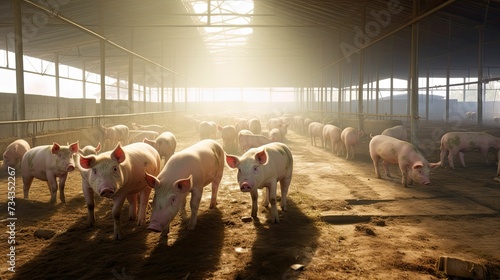 swine pigs farm photo