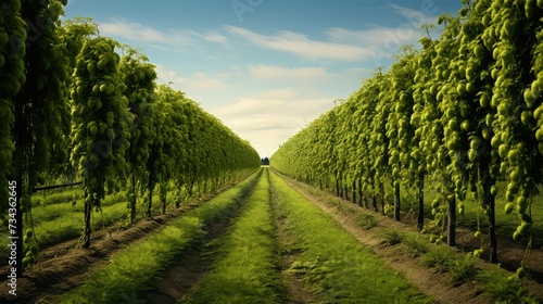 brewing hops farm photo