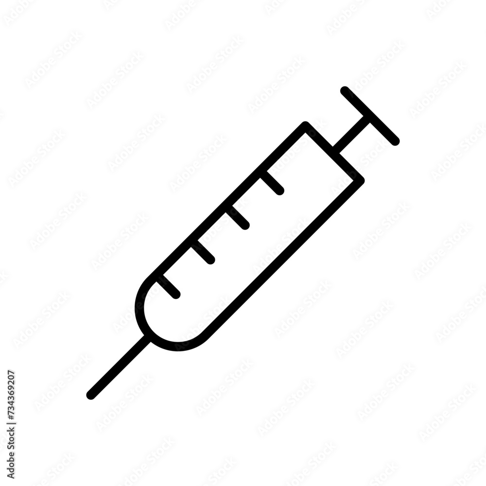 Syringe icon vector. injection icon vector. Syringe icon vector. injection icon vector.