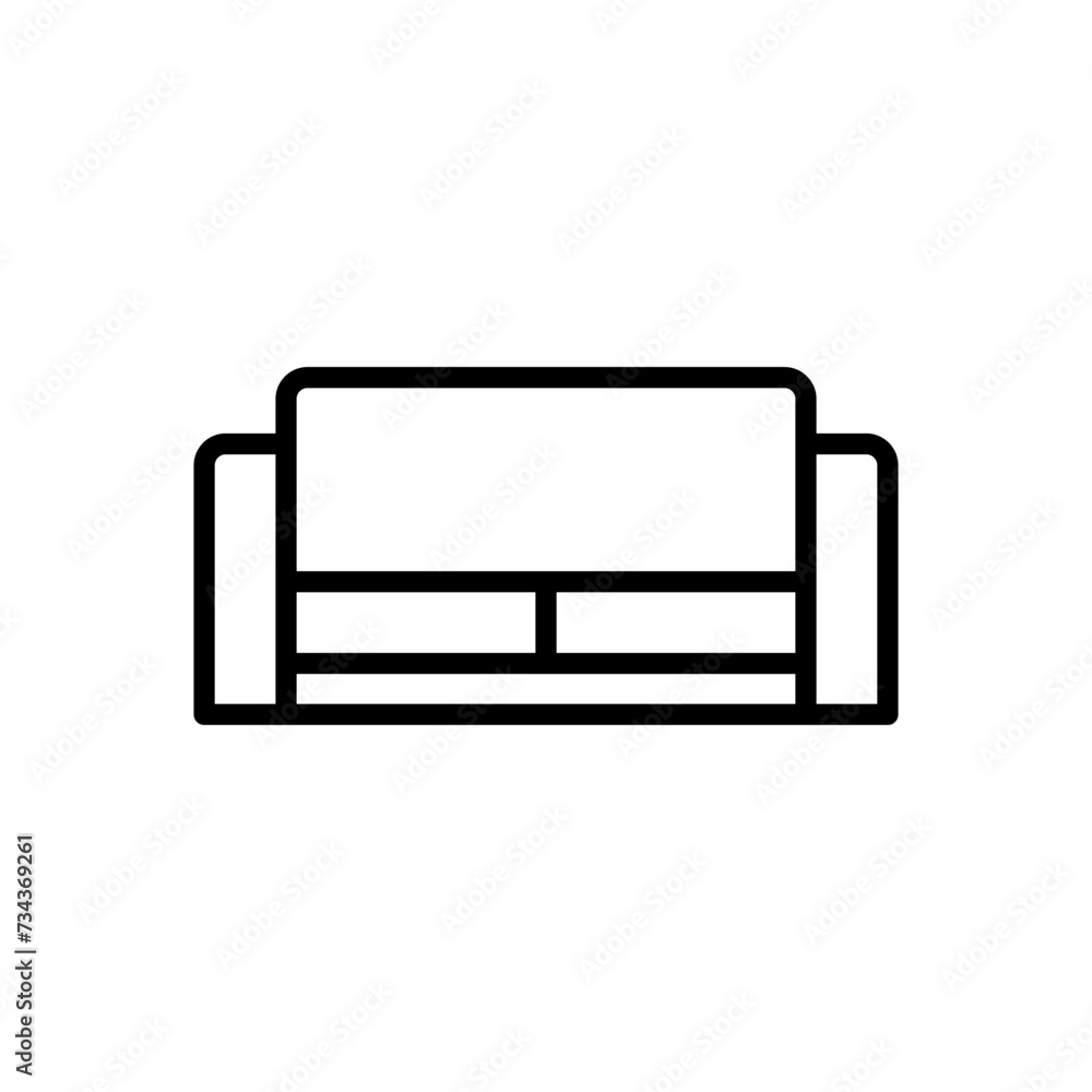 Sofa icon vector. sofa icon illustration Sofa icon vector. sofa icon illustration