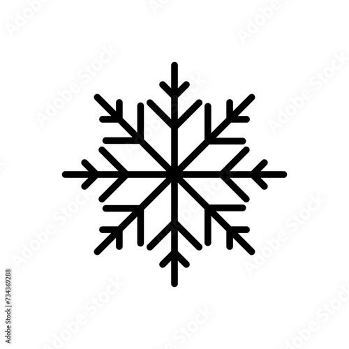 Snow icon vector. snowflake icon vector