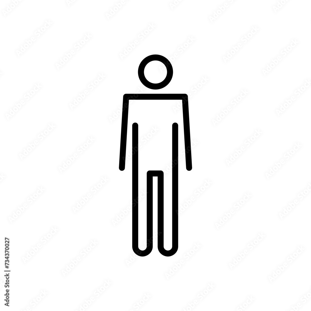 Man icon vector. male icon vector. human symbol Man icon vector. male icon vector. human symbol