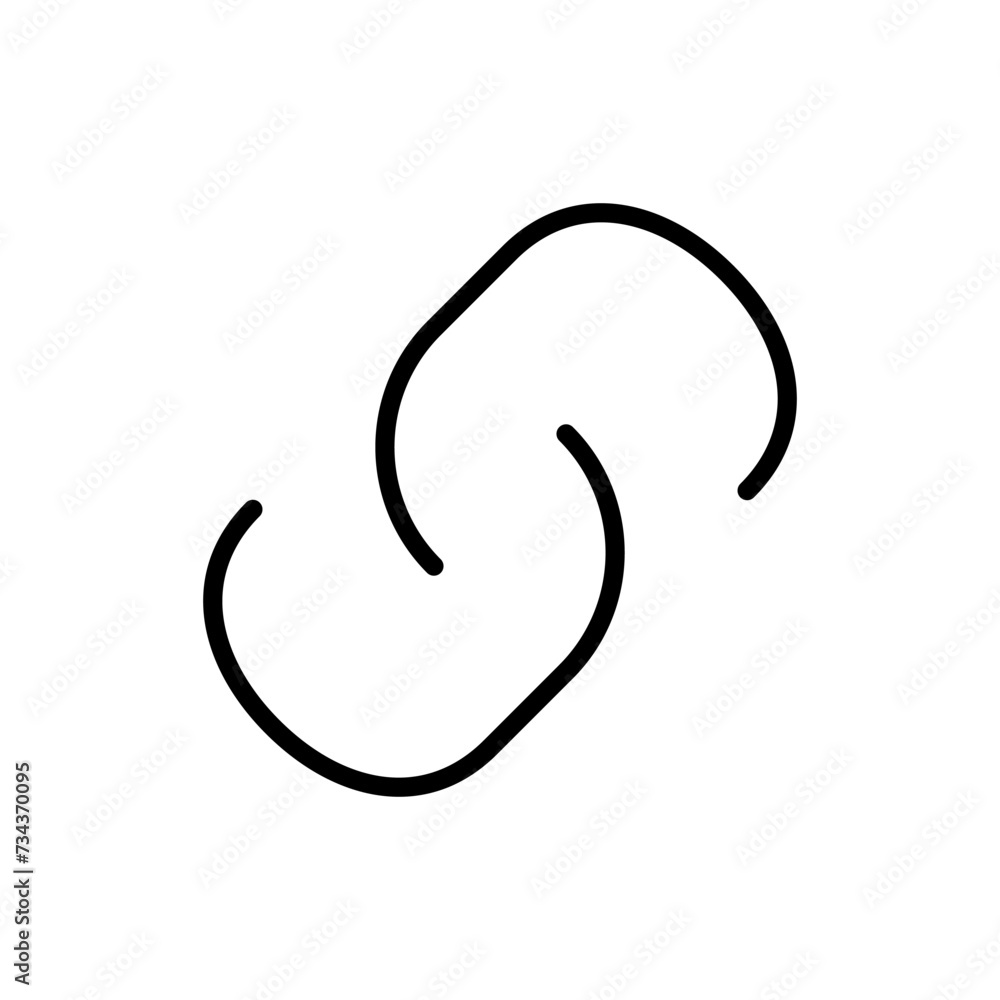 Link icon vector. Hyperlink chain symbol. Link icon vector. Hyperlink chain symbol.