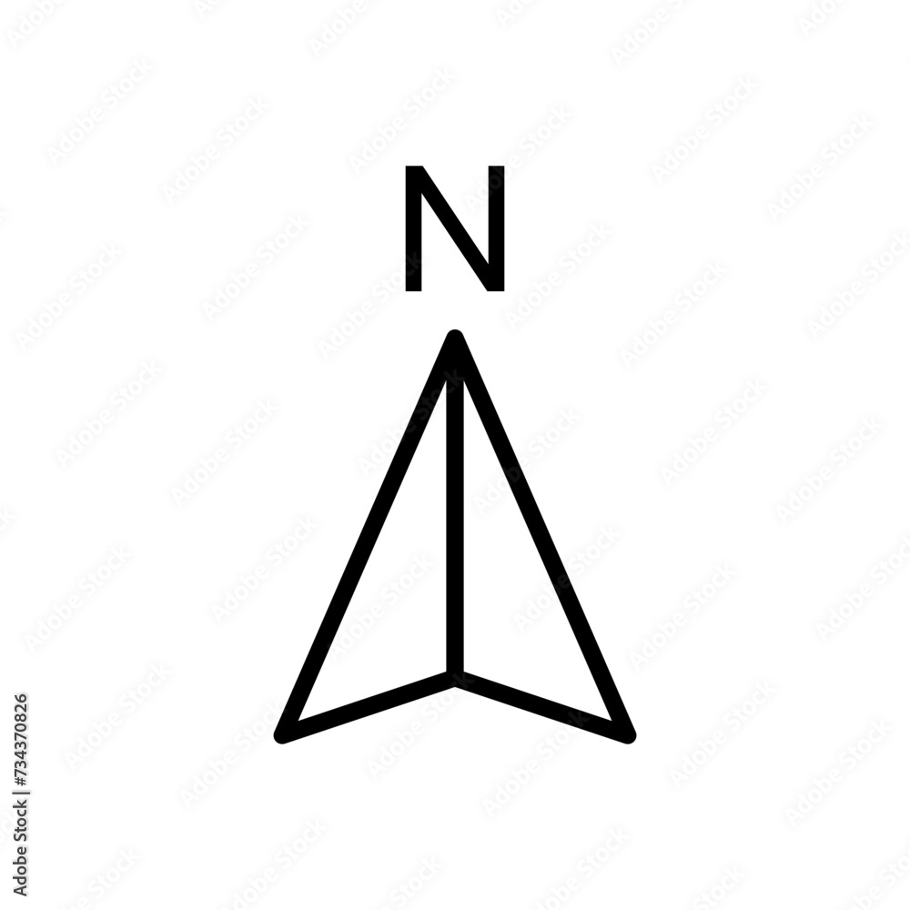 Compass icon vector. arrow compass icon vector Compass icon vector. arrow compass icon vector