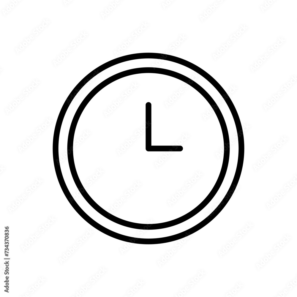 Clock icon vector. Time icon vector. watch icon symbol Clock icon vector. Time icon vector. watch icon symbol