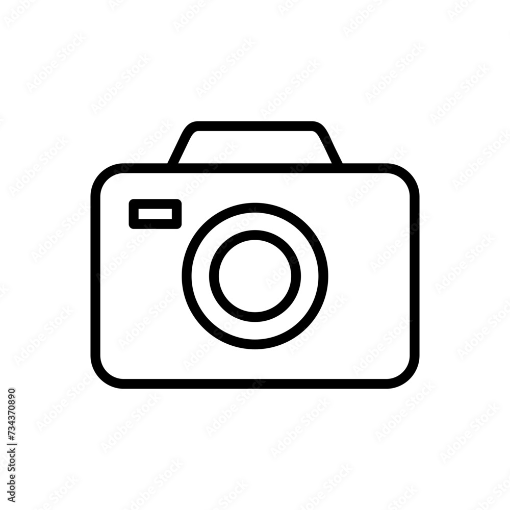 Camera icon vector. photo camera icon. camera photography icon.