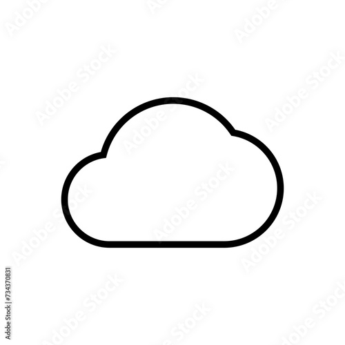 cloud icon vector. cloud vector icon