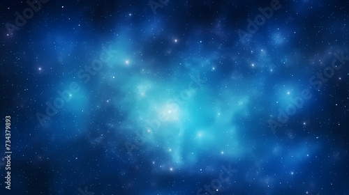 Blue technology background, blue hexagon background © Derby