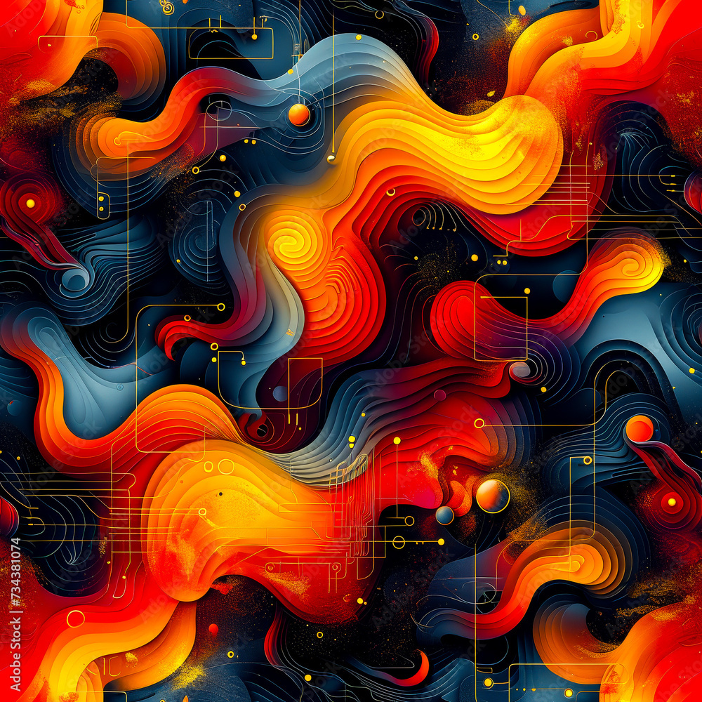 colored abstract patterns, ai generated colored abstract patterns, ai generated