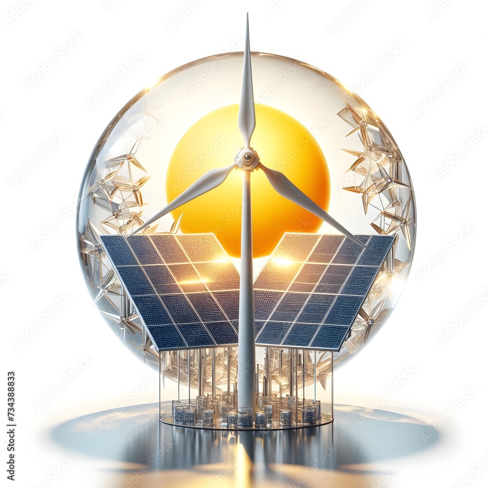wind turbine globe