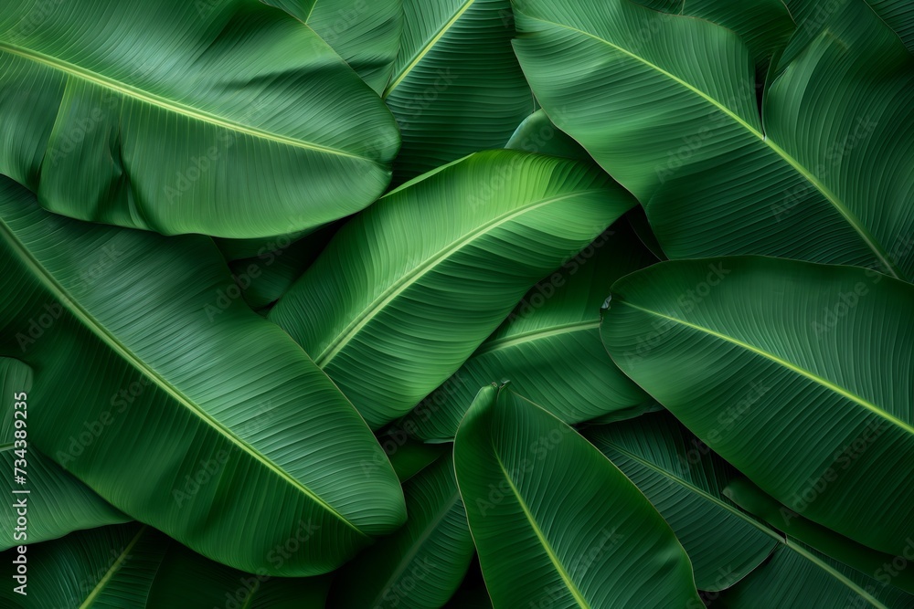 Obraz premium Banana leaves background