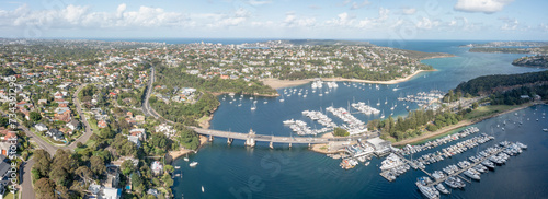 Aerial view of the spit bridge, middle harbour and the suburbs of Clontarf and Seaforth © 169169