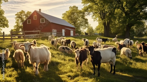 milk farm goats photo