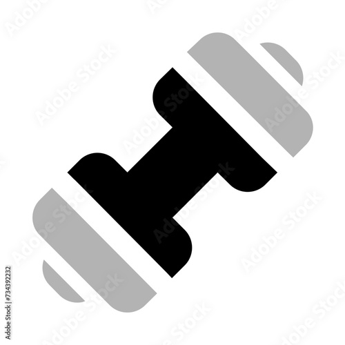 Dumbbell Duotone Icon
