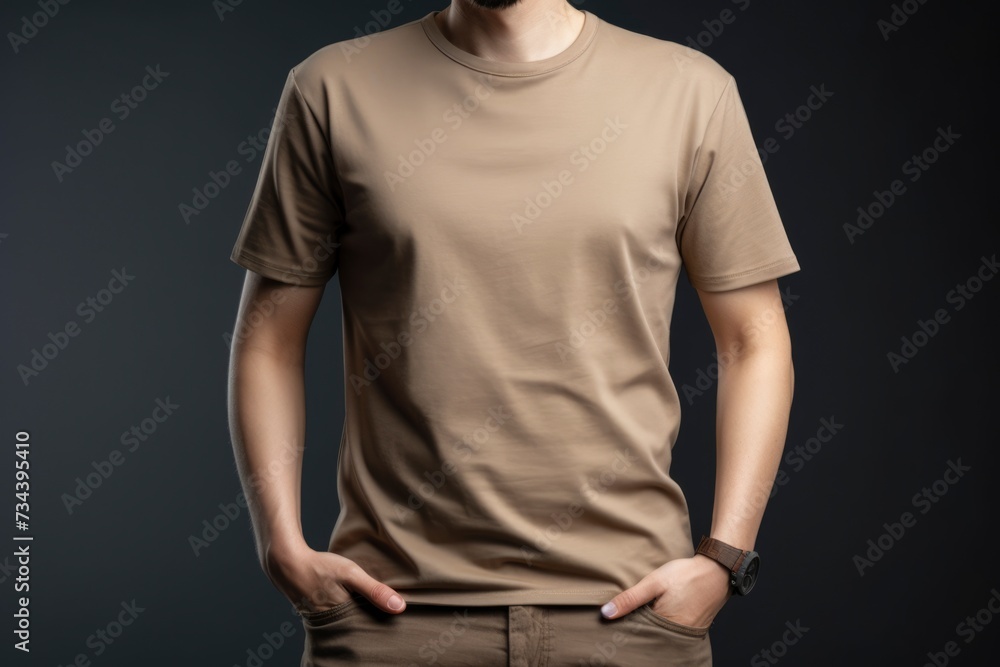 Blank t-shirt mockup template for design Blank t-shirt mockup template for design