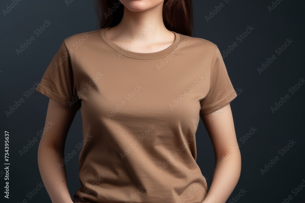 Blank t-shirt mockup template for design Blank t-shirt mockup template for design