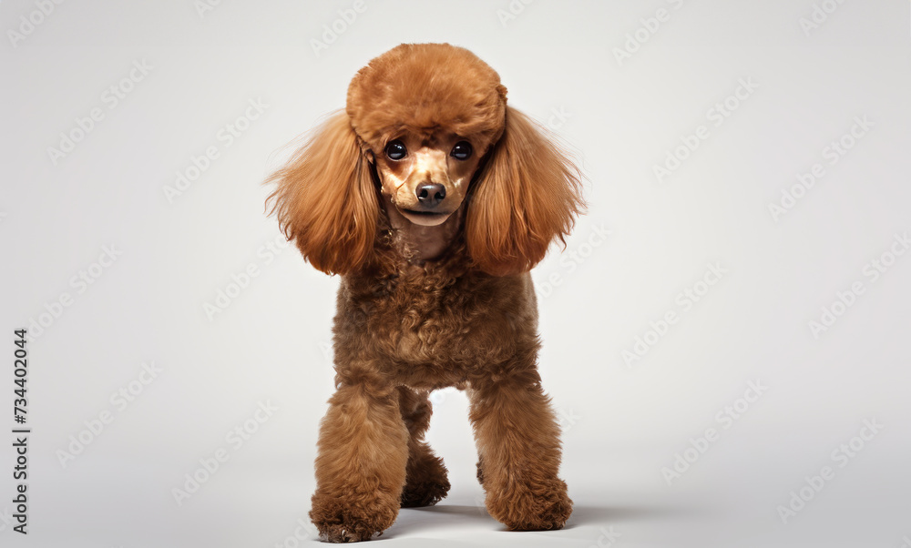 Smart brown poodle Smart brown poodle