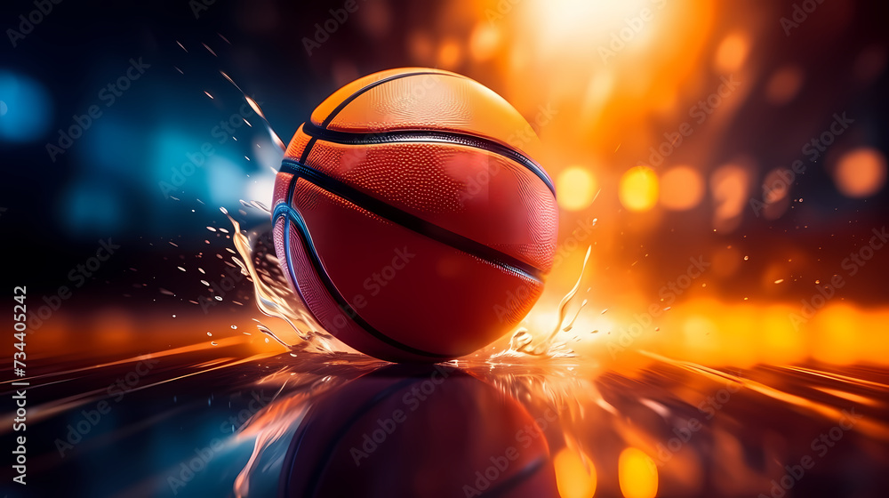 Obraz premium Basketball illustration, sport concept