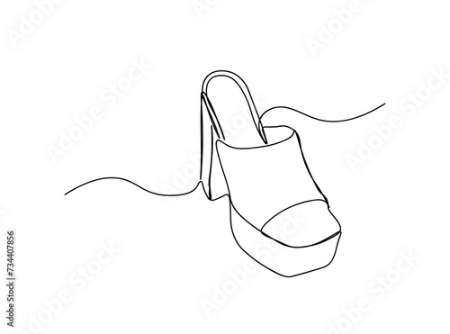 Shoes Single Line Drawing Ai, EPS, SVG, PNG, JPG zip file