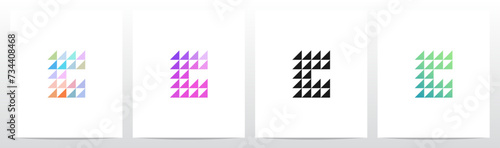 Right Triangles Letter Logo Design C