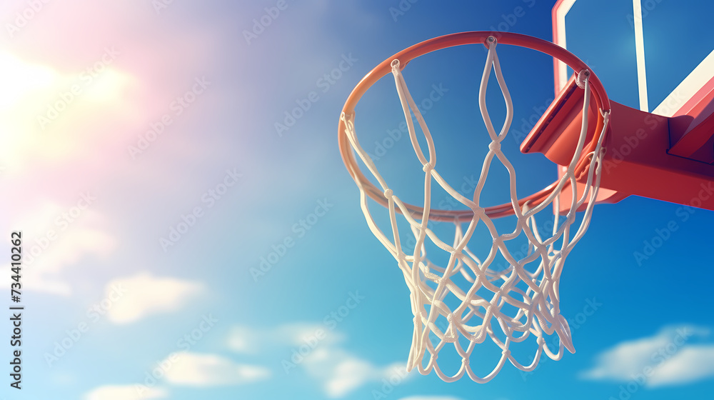 Basketball background, the charm and magic of basketball