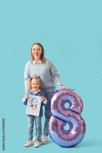 Happy mother and daughter c...