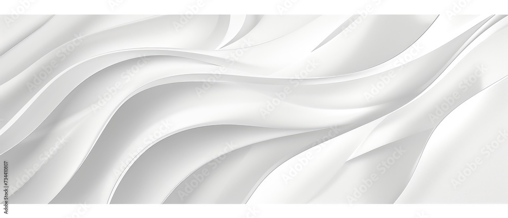 Obraz premium Elegant White Abstract Wave Background Design