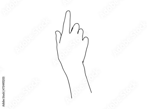 Hands, Signs Single Line Drawing Ai, EPS, SVG, PNG, JPG zip file