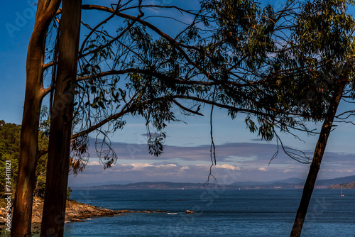 Paisaje en las Islas Cíes, Galicia. photo