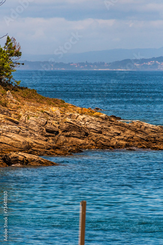 Paisaje en las Islas Cíes, Galicia. photo