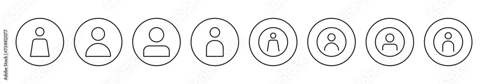 User Icon set vector. person sign and symbol. people icon. User Icon set vector. person sign and symbol. people icon.