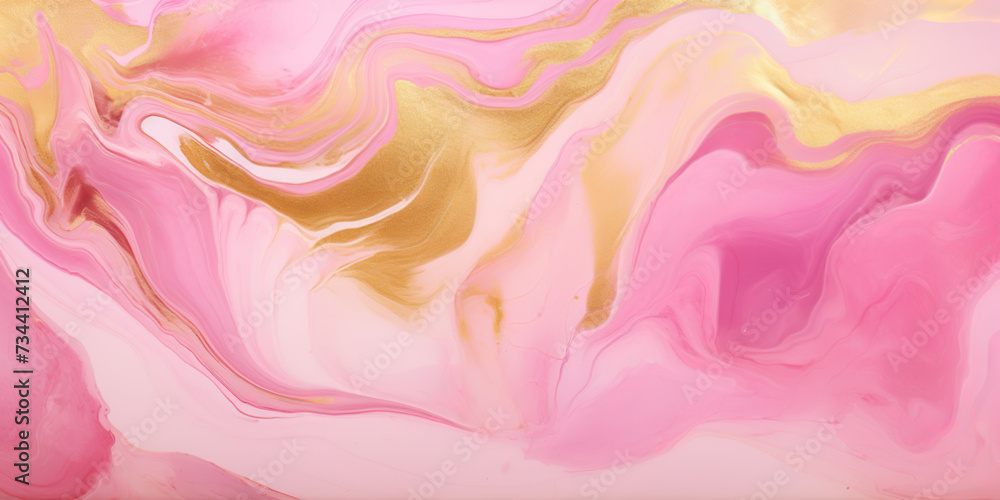 Abstract Pink and Gold Marble Texture. Fluid Art for Creative Design Abstract Pink and Gold Marble Texture. Fluid Art for Creative Design