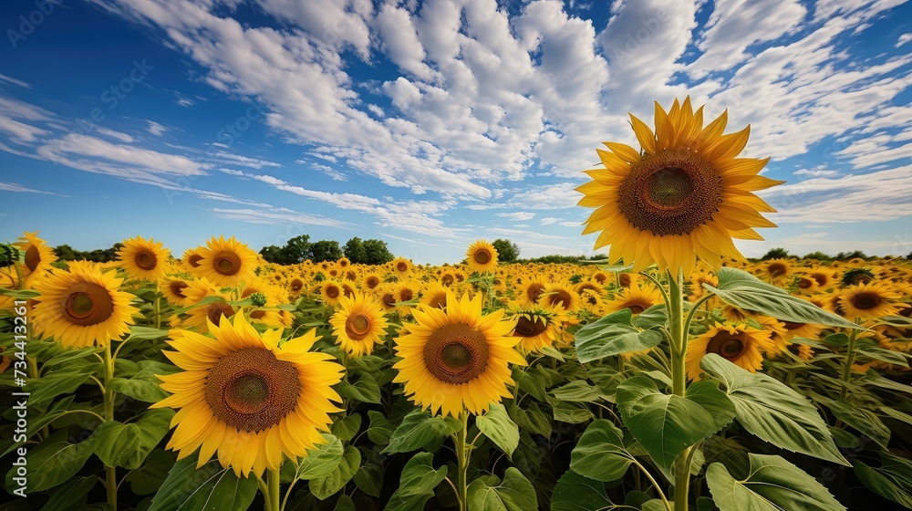 yellow sunflower farm
