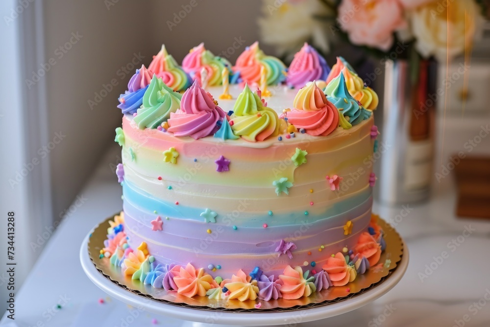 rainbow birthday cake rainbow birthday cake