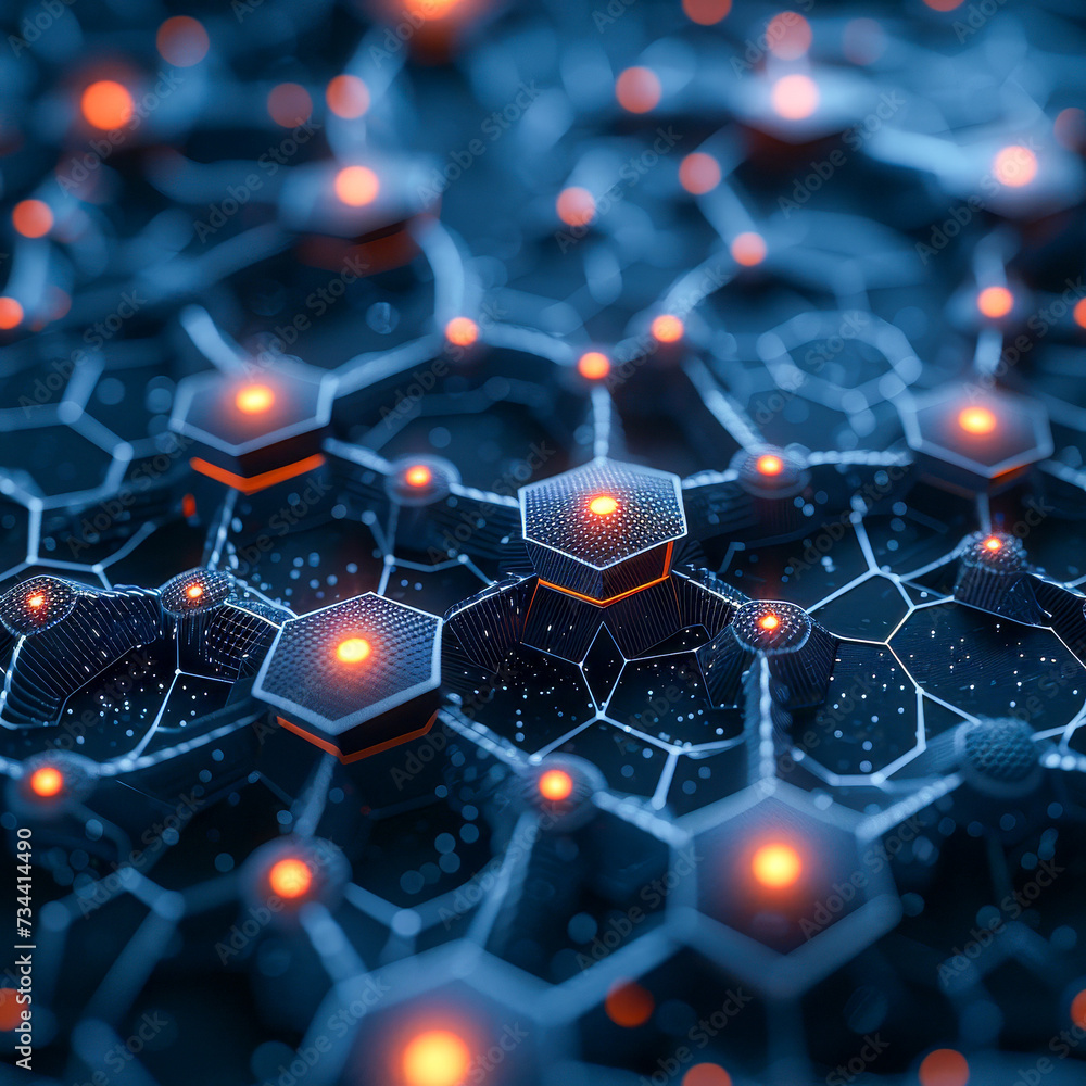 Obraz premium digital pattern on motherboard, generated as seamless tile, ai