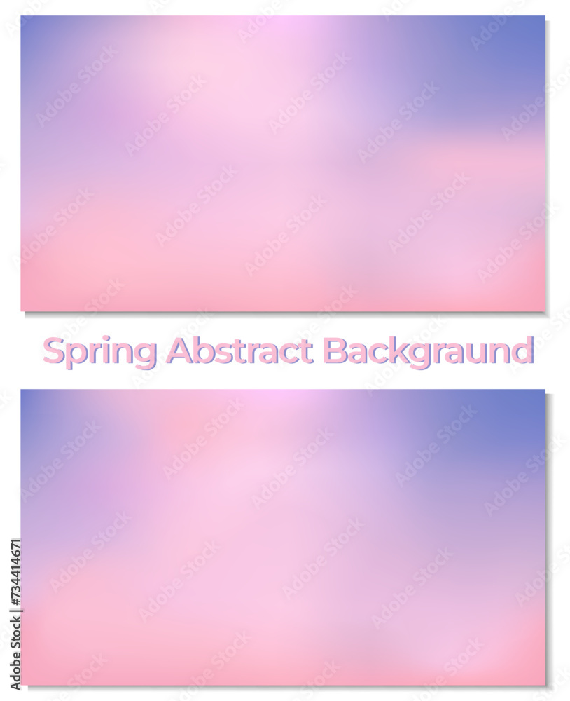 Sakura pink and sky color vector blurred abstract background. Colorful illustration in abstract style with gradient. Spring background for a brand book. Ecology concept for your graphic design, banner