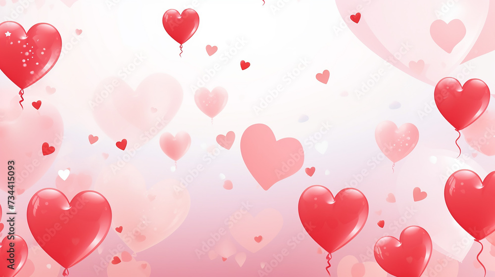 Balloon background for Valentine's day, birthday party, mothers day