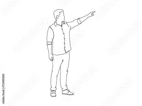 Man, Boy Dresses, Clothing Single Line Drawing Ai, EPS, SVG, PNG, JPG zip file