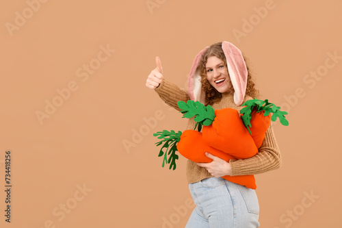 Beautiful young happy woman...