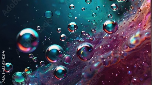 water drops bubble