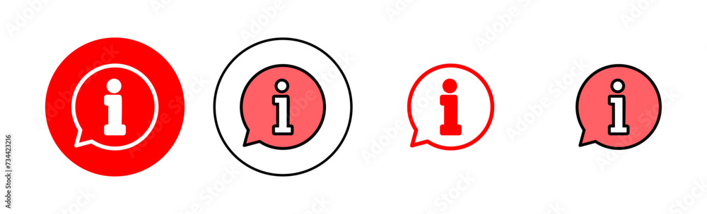 Information sign icon set illustration. about us sign and symbol. question mark icon Information sign icon set illustration. about us sign and symbol. question mark icon