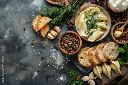 Cozy Winter Polish Comfort Food Flat Lay

