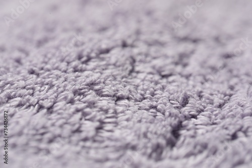 Texture of soft violet fabric as background, closeup