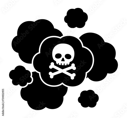 毒ガスのシルエット