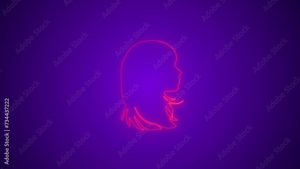 Valentine's day background video, Happy valentine's day greeting animations , a modern girl head surrounded with the lovely hearts Valentine's day background video, Happy valentine's day greeting animations , a modern girl head surrounded with the lovely hearts