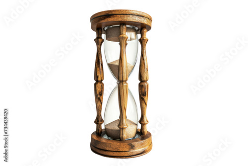 hourglass isolated on transparent and white background.PNG image