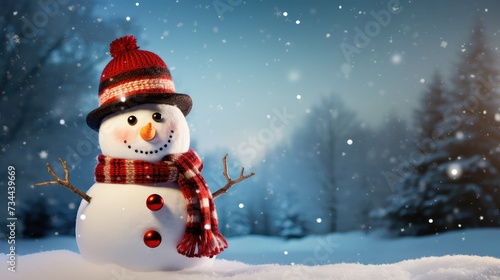 winter snowman happy holidays © PikePicture