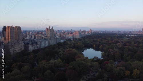 NYC Central Park Drone View 